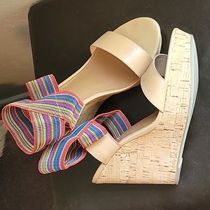 NIB Steve Madden cork wedge sandals